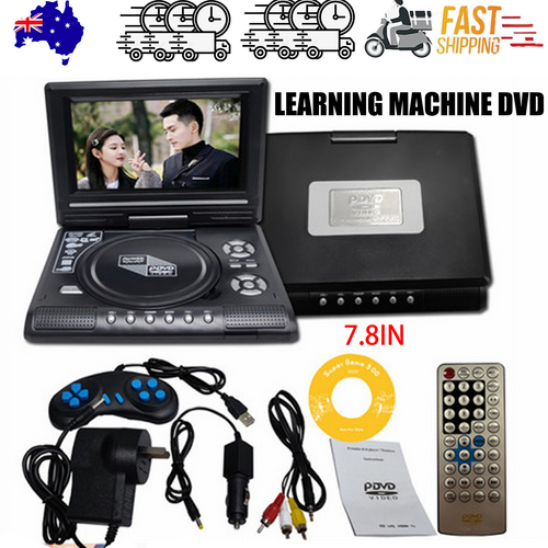 V201-DVD0708BL8AU-213317-00 7Inch Portable Dvd Player CD Card Hd 16:9 Lcd Large 270-Degree Rotation Screen - Image 1