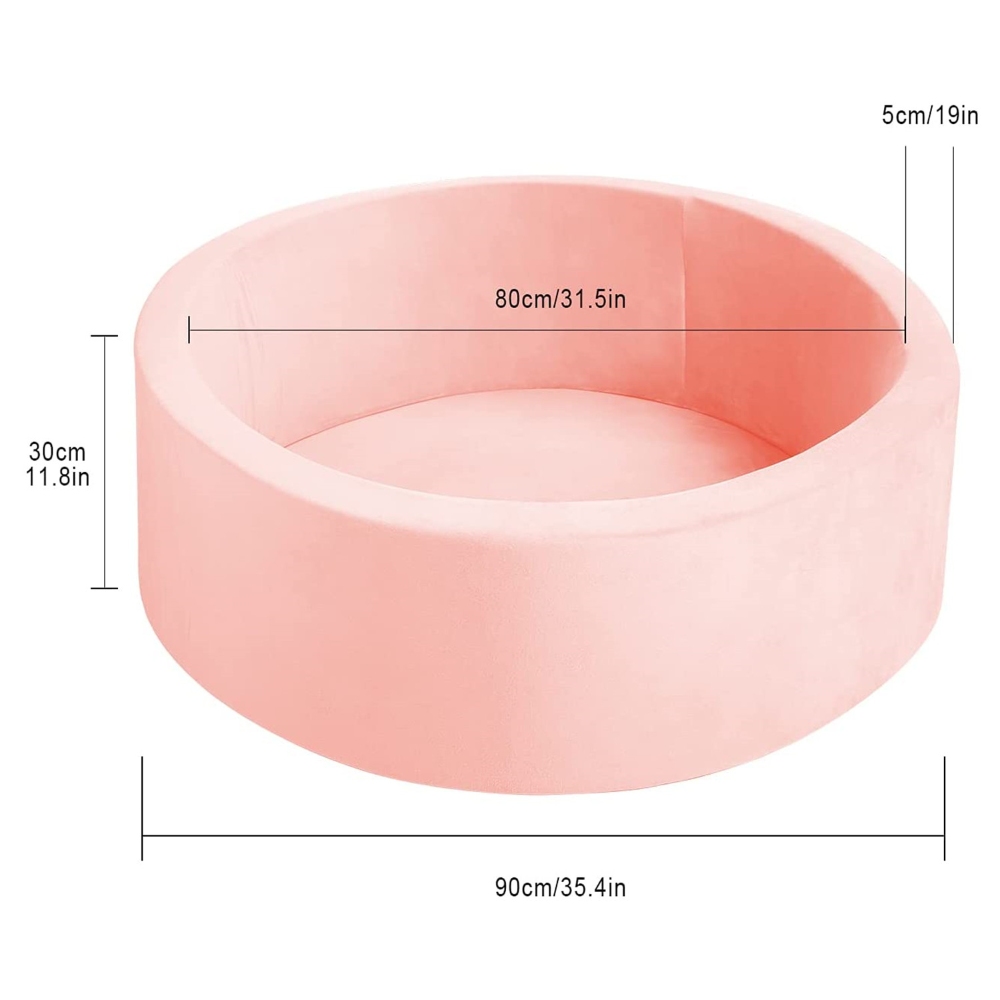 V201-EBA9030PI8AU-67203-00 90x30cm Ocean Ball Play Pit Soft Baby Kids Paddling Foam Pool Child Barrier Toy - Image 1