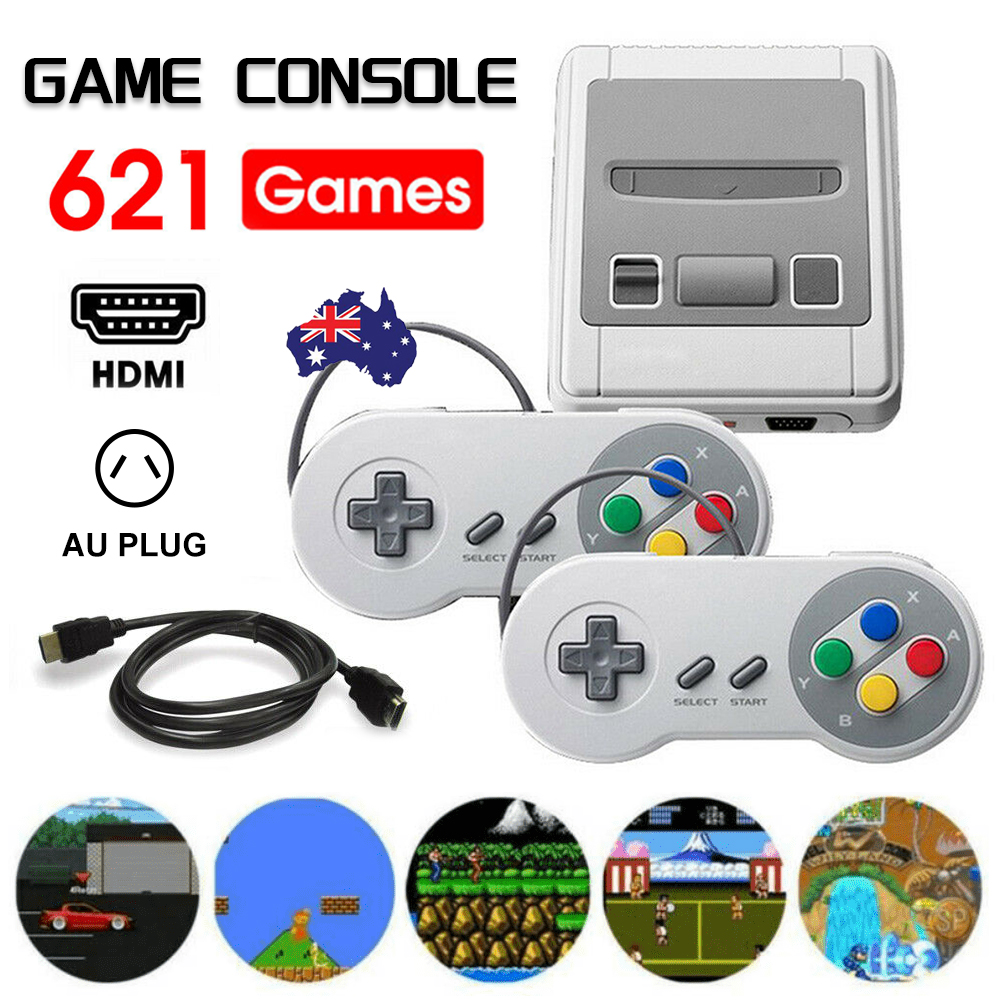V201-FDZ0621GR8AU-87050-00 621-IN-1 Retro Classic Mini Handheld Game Console TV HDMI 2 Controller Gamepad - Image 1