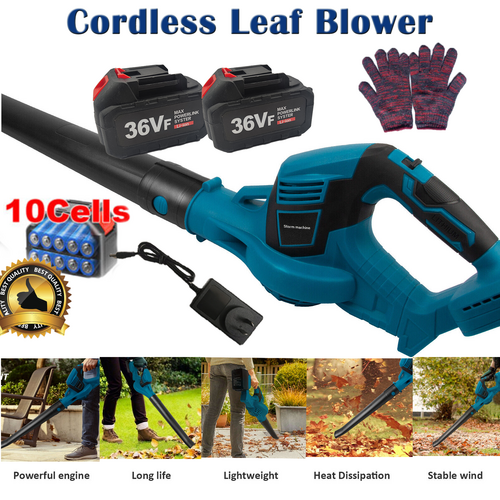 V201-FUN0036BU8AU2-154821-00 Cordless Garden Leaf Dust Blower Handheld For Makita With 2Battery & Charger 36V - Image 1
