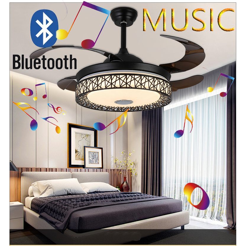 V201-FUN0042BL8AU-84779-00 Maxkon 42 Inch Ceiling Fan with Light 3 Color MUSIC Remote Control Timer MUSIC - Image 1