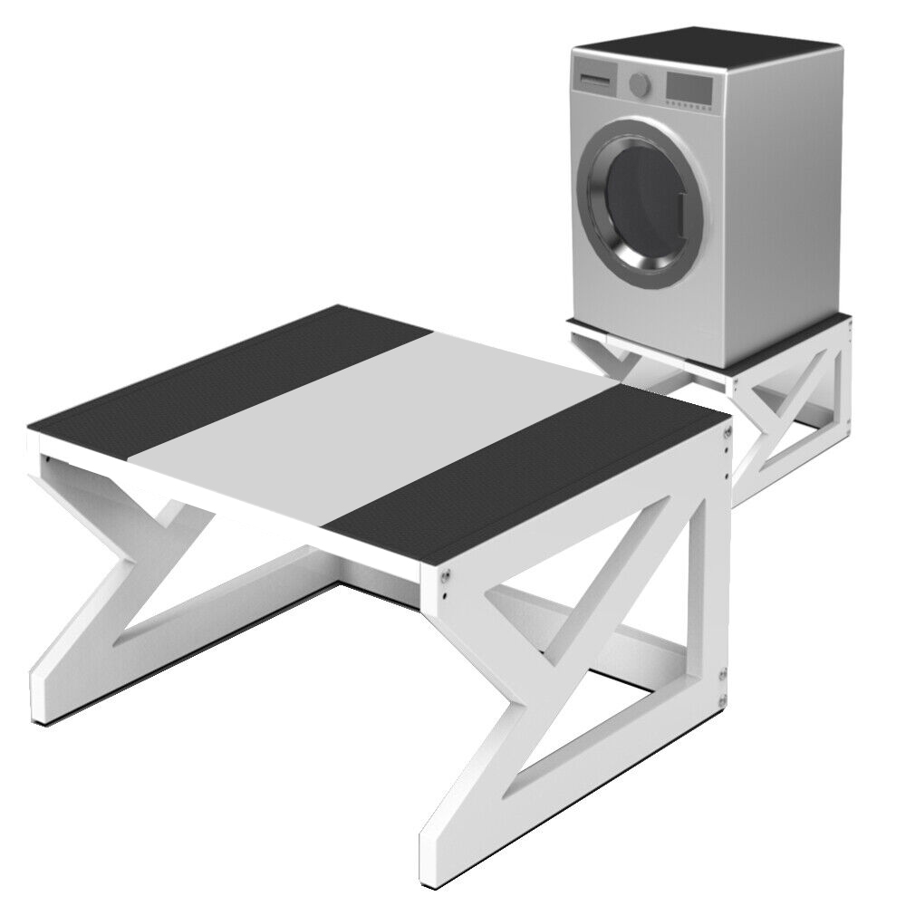 V201-HOLD6043WH8AU-97467-00 Washing Machine Pedestal Raiser Laundry Dryer Stand Base Holder 120kg Anti Slip - Image 1