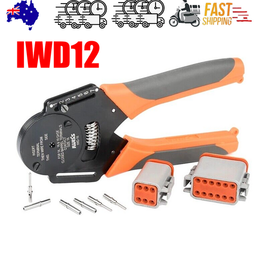 V201-IWD0012BL8AU-213322-00 DT12 Crimper 4 Way Indent,8 Impression iCrimp Closed Barrel Type Deutsch Crimper - Image 1