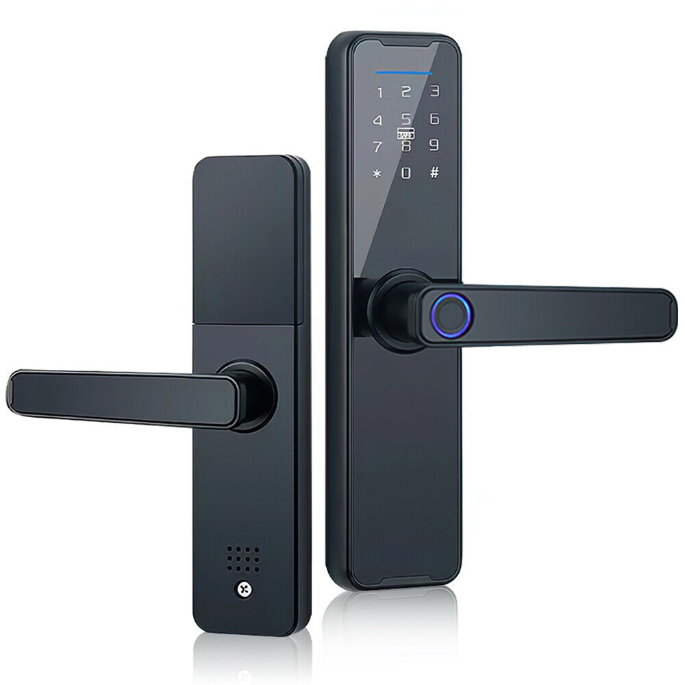 V201-LOCK290BL8AU-52960-00 Digital Smart Door Lock Fingerprint APP Key Card Password Electronic Home Lock - Image 1