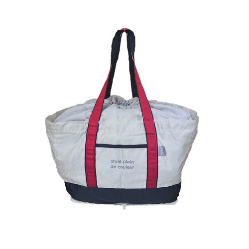 V201-W12583196-191387-00 Large Supermarket Shopping Bag Eco Grocery Shoulder Bag Tote Foldable Reusable - Image 1