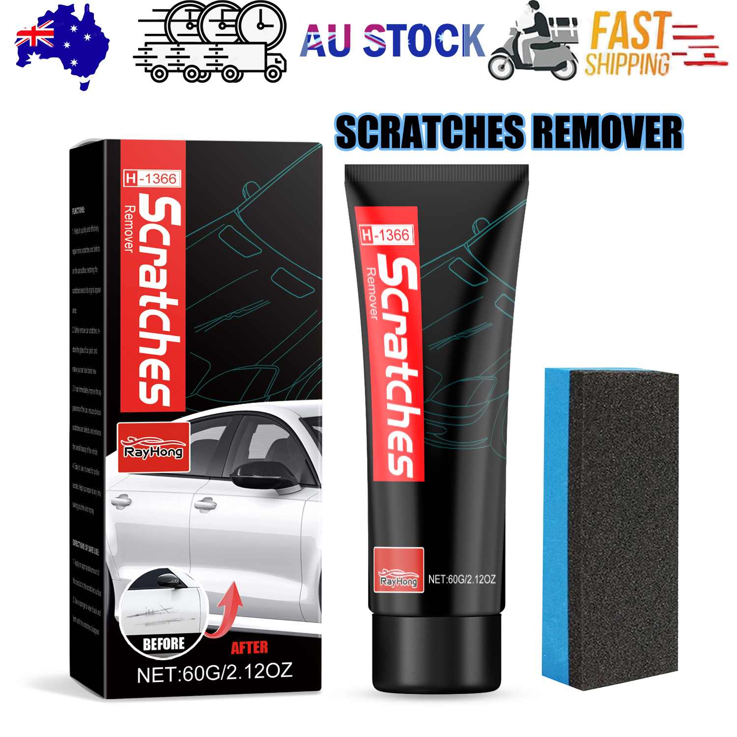 V201-W13288638-202505071533-00 cratches Remover, Paint Cleaning Decontamination Wax Scratch Retreading Paste Repair Car Wax - Image 1