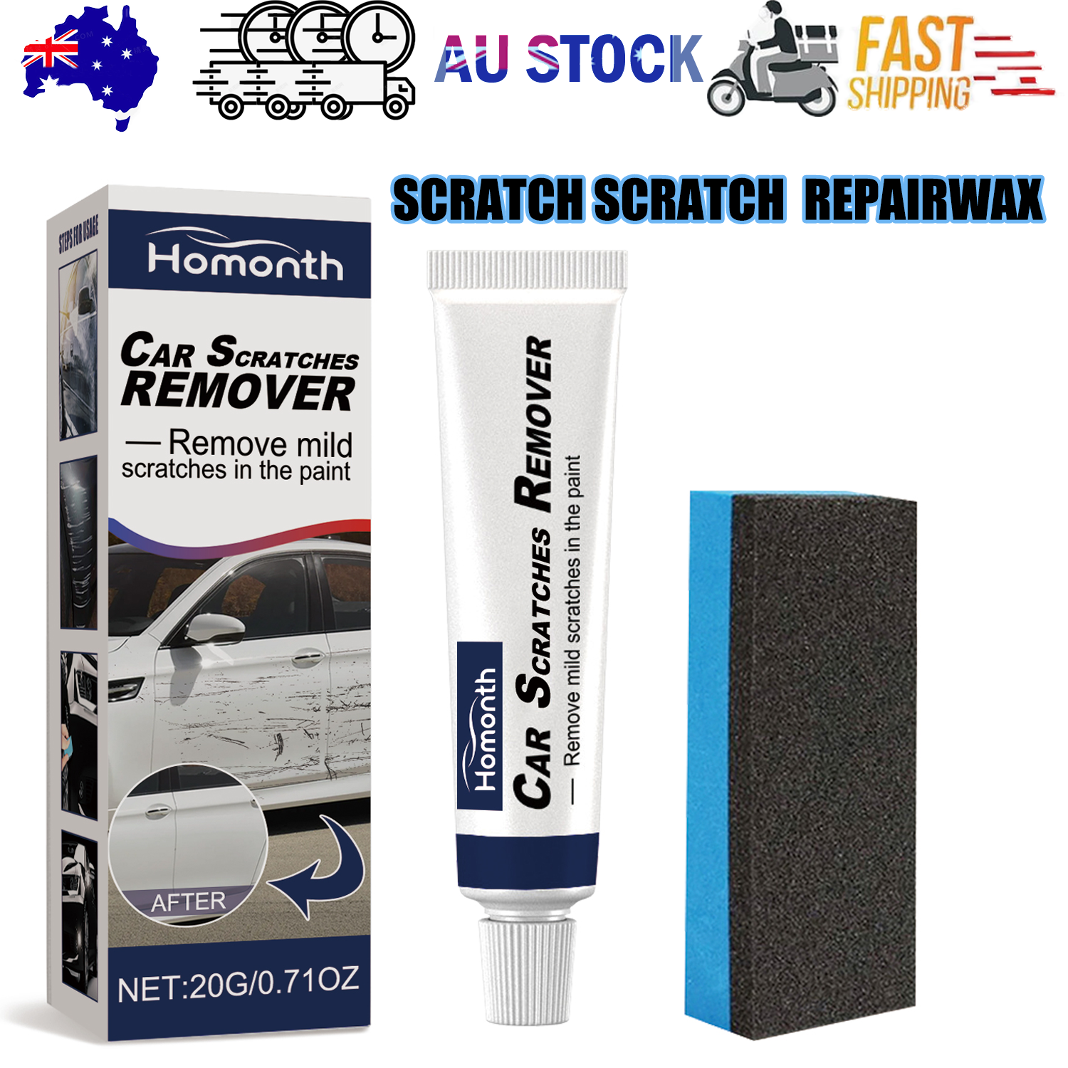 V201-W13288639-202505071534-00 Car Scratch body waxing Varnish Scratch polishing wax Repair car wax abrasive - Image 1