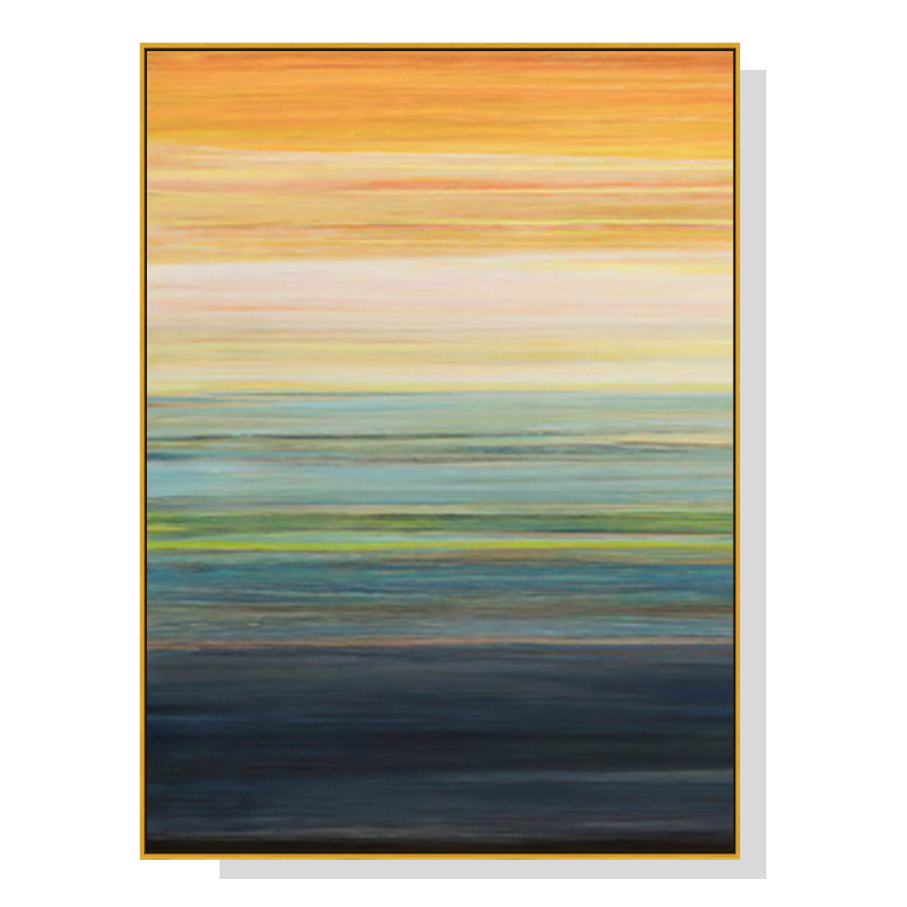 V207-1681-73384-00 Wall Art 60cmx90cm The Magic Hour I Gold Frame Canvas - Image 1