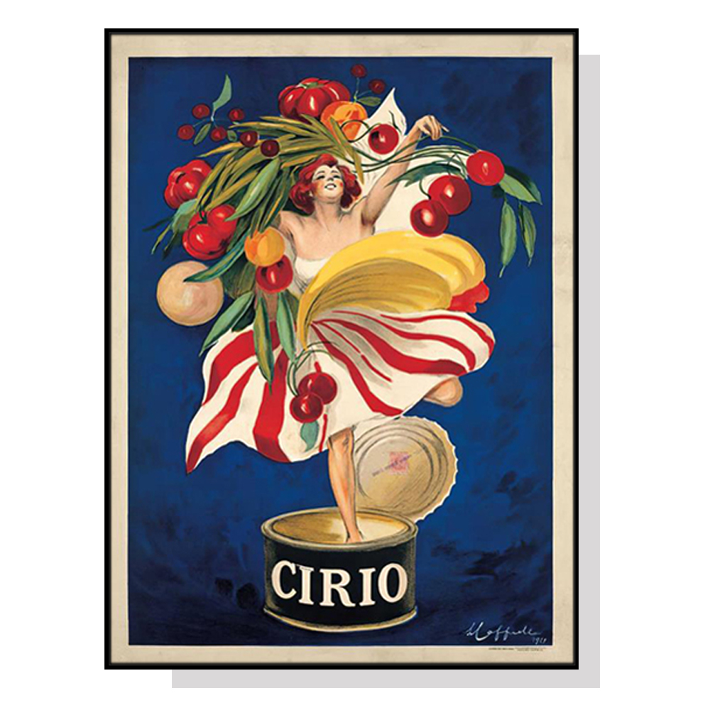V207-18983-130755-00 Wall Art 100cmx150cm Cirio By Leonetto Cappiello Black Frame Canvas - Image 1
