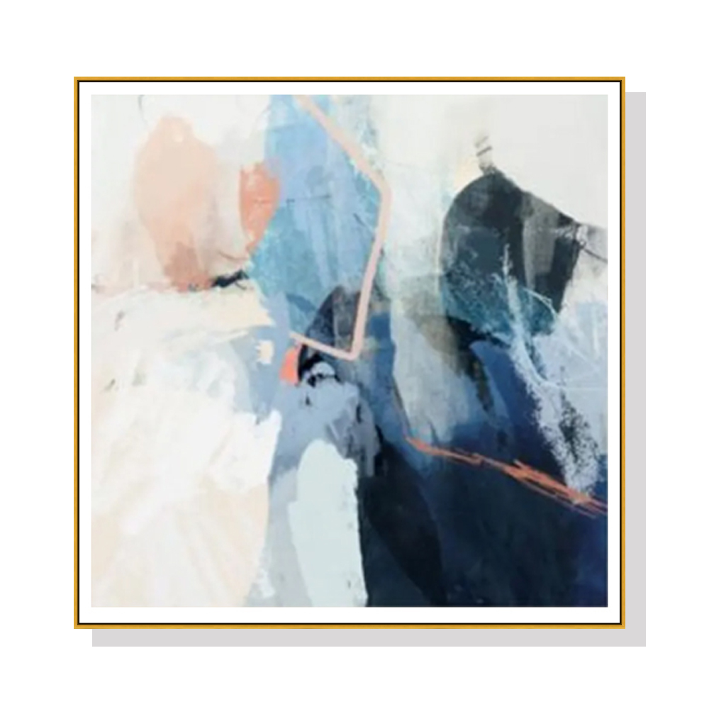 V207-22111-97342-00 Wall Art 40cmx40cm Luz I Gold Frame Canvas - Image 1