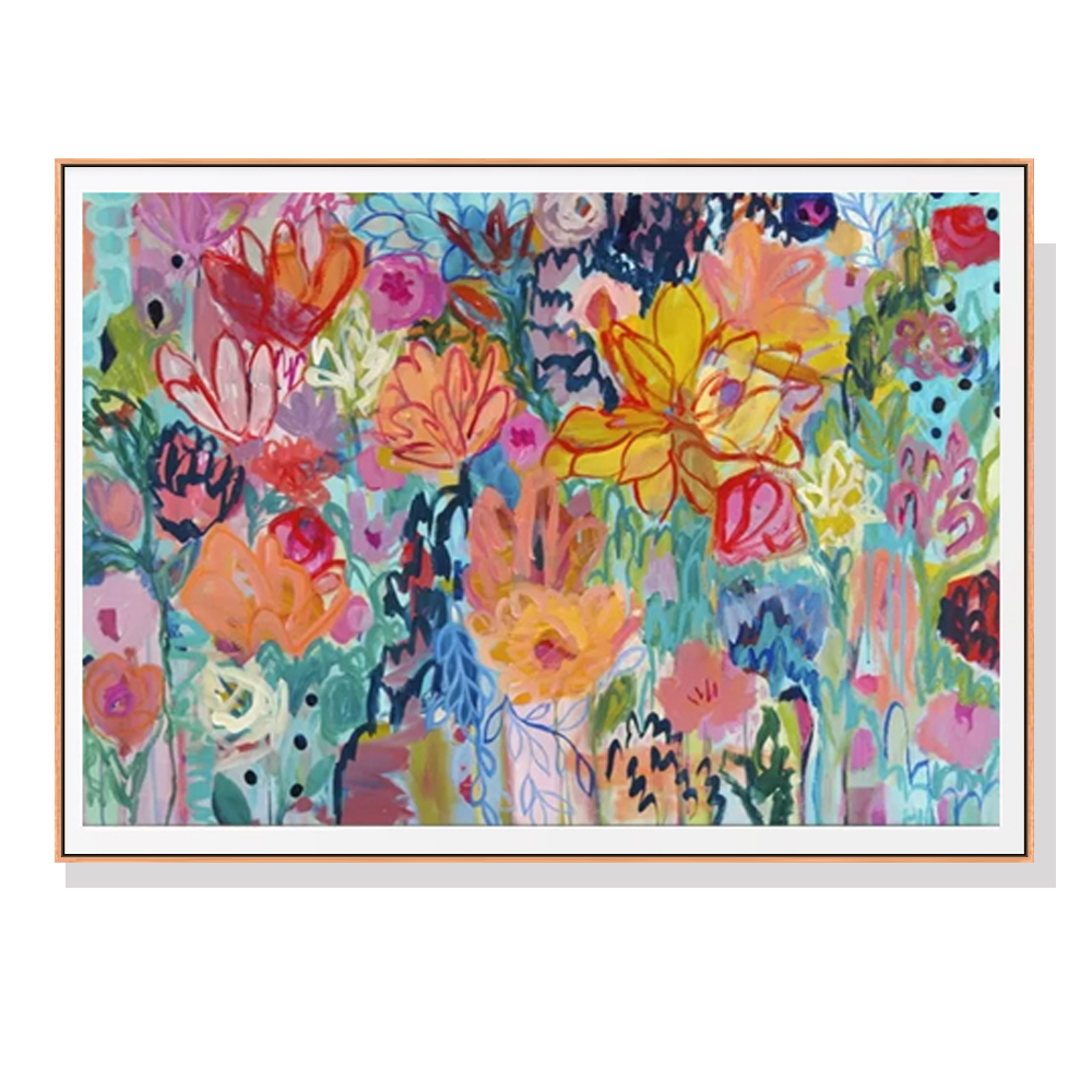 V207-22243-97325-00 Wall Art 100cmx150cm Carrie Schmitt Wood Frame Canvas - Image 1