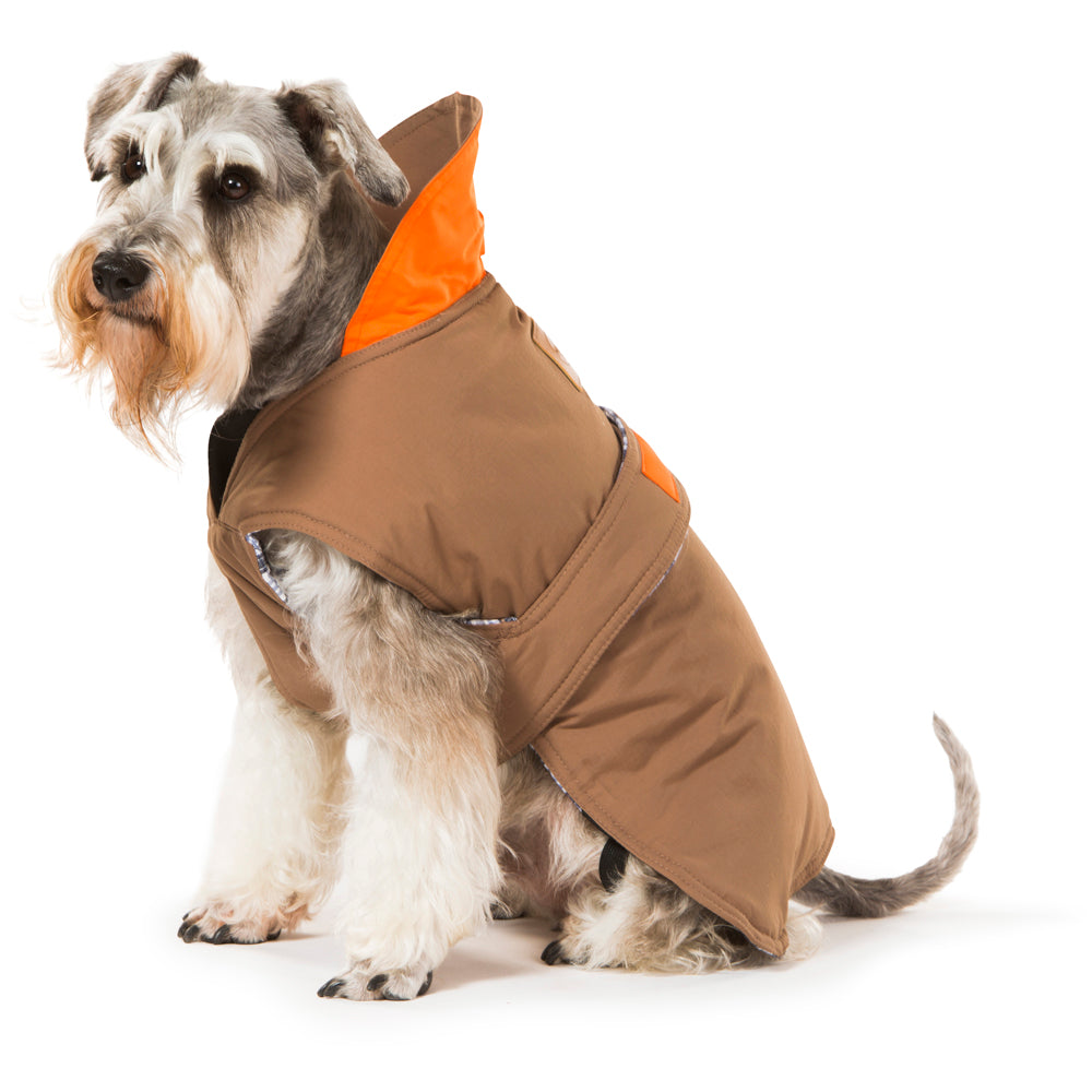 V208-CSW-35-71991-00 Brown Dog Coat 35cm - Image 1