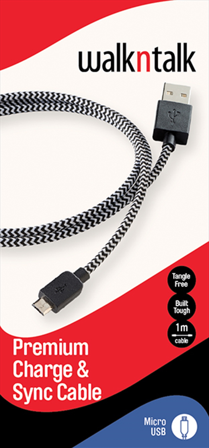 V210-2307216-SDC_2307216_2016-12-4-10-30-42-00 Charge Sync Cable Micro USB Black - Image 1