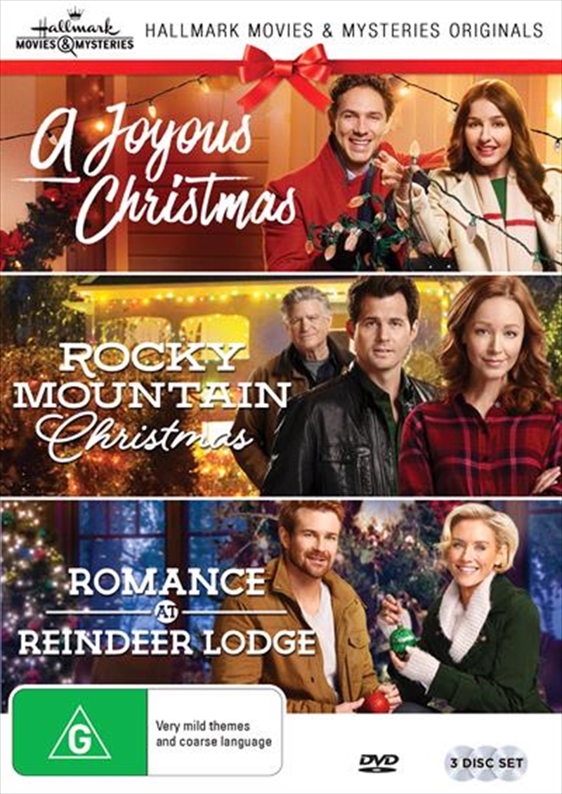 V210-2395169-80246-00 Hallmark Christmas Collection 2 - A Joyous Christmas / Romance at Reindeer Lodge / Rocky Mountain Ch DVD - Image 1
