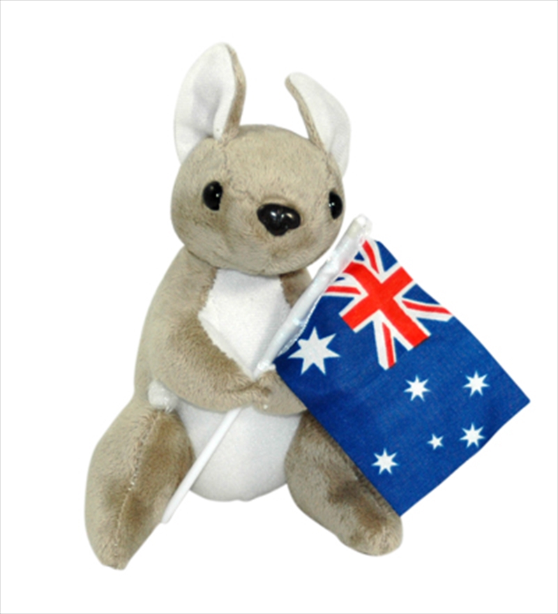 V210-2419899-202502241811-00 16cm Kangaroo W/ Flag - Image 1