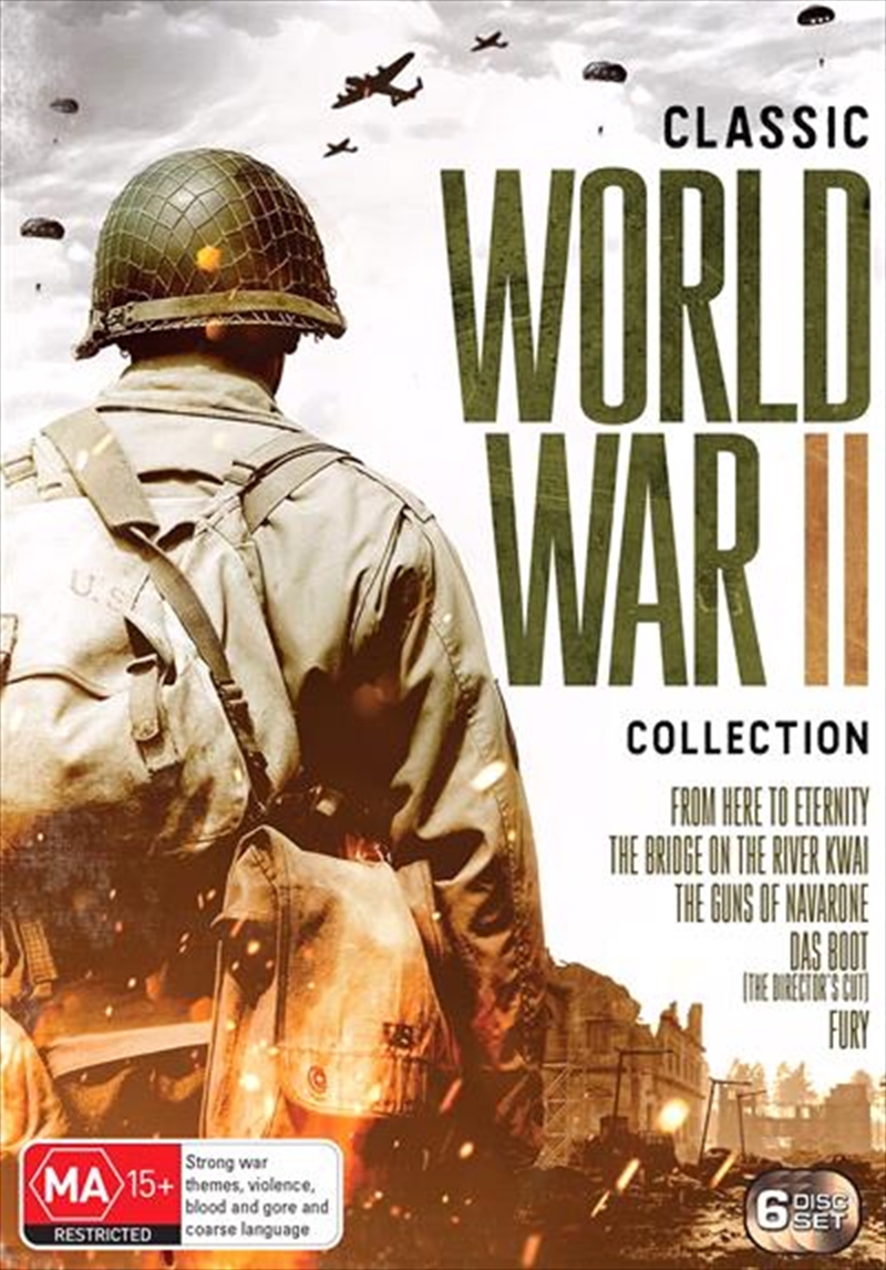 V210-2518089-75601-00 Bridge On The River Kwai / Das Boot / From Here To Eternity / Fury / The Guns Of Navarone | Five Mov DVD - Image 1