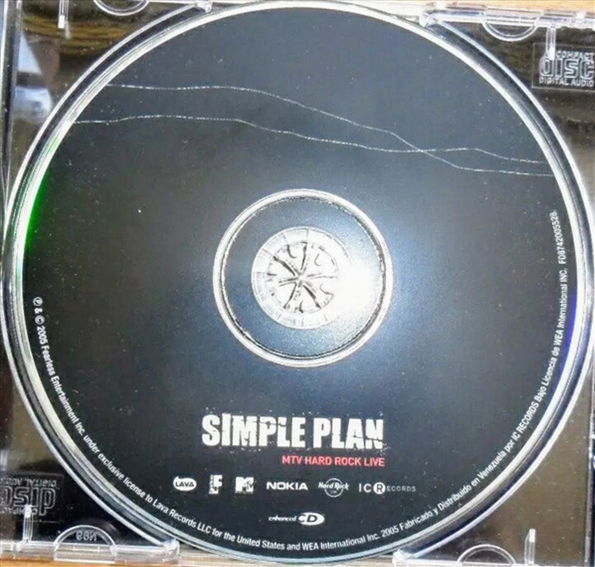 V210-2580490-202507030640-00 Mtv Hard Rock Live - Simple Plan Cd Album - Image 1