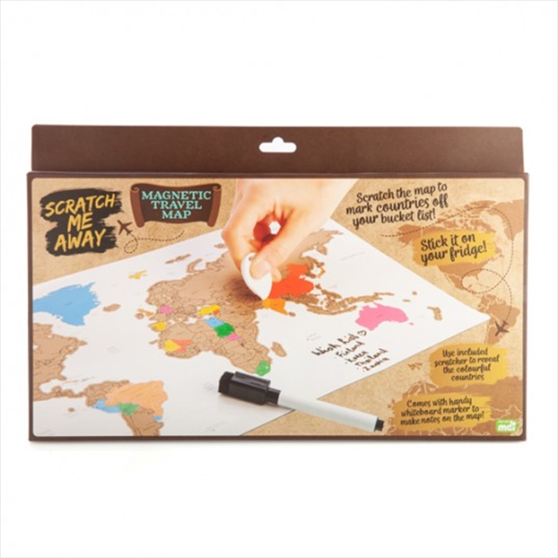 V210-2613295-90699-00 Scratch Me Away Magnetic Travel Map - Image 1