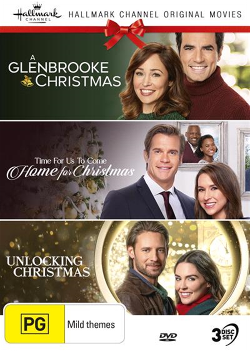 V210-2647589-80201-00 Hallmark Christmas - A Glenbrooke Christmas / Time For Us To Come Home For Christmas / Unlocking Chr DVD - Image 1