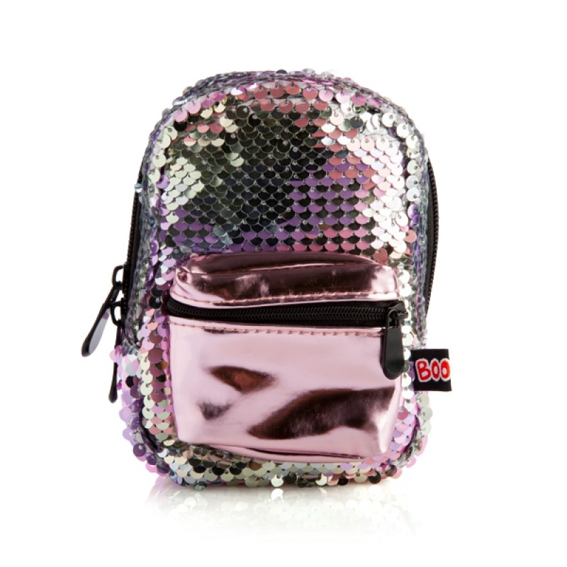 V210-2669931-77039-00 Pink Sequins BooBoo Backpack Mini - Image 1