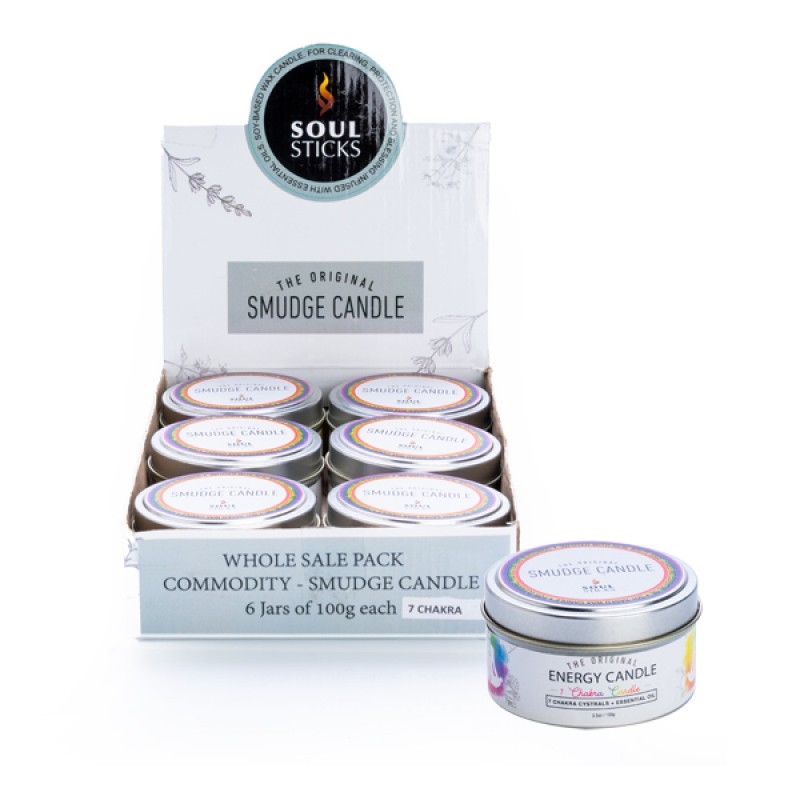 V210-2670727-SDC_2670727_2022-25-2-15-16-39-00 Soul Sticks 7 Chakra Smudge Candle (PRICE IS FOR ONE ITEM) - Image 1