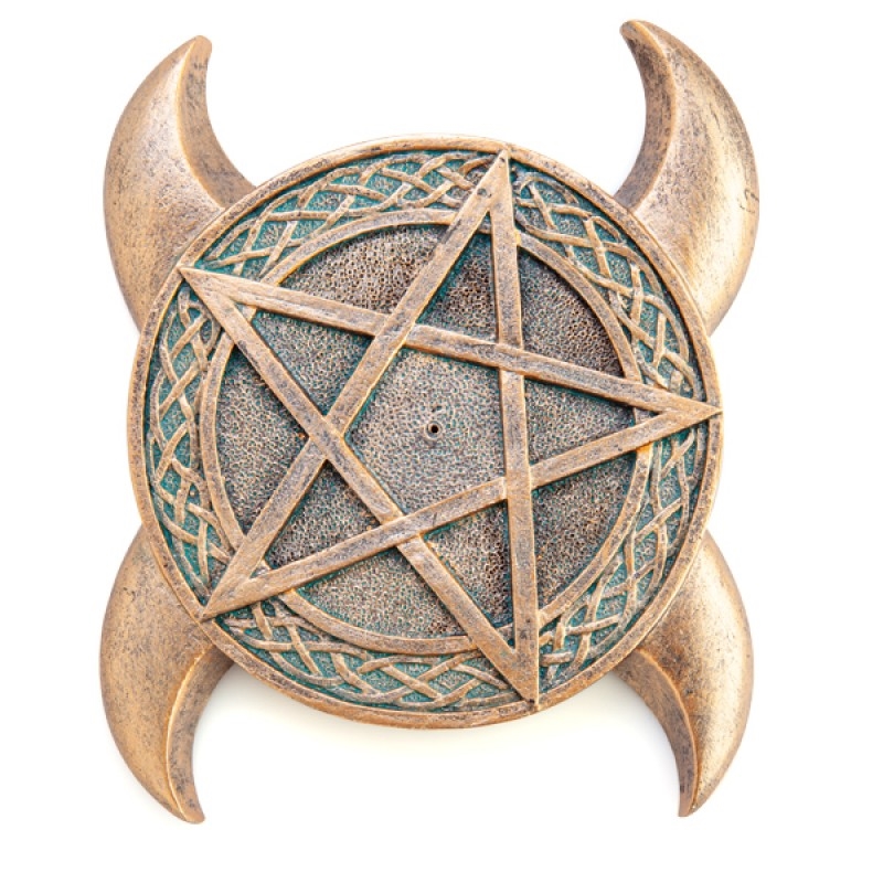 V210-2670861-92186-00 Pentacle Moons Incense Burner - Image 1