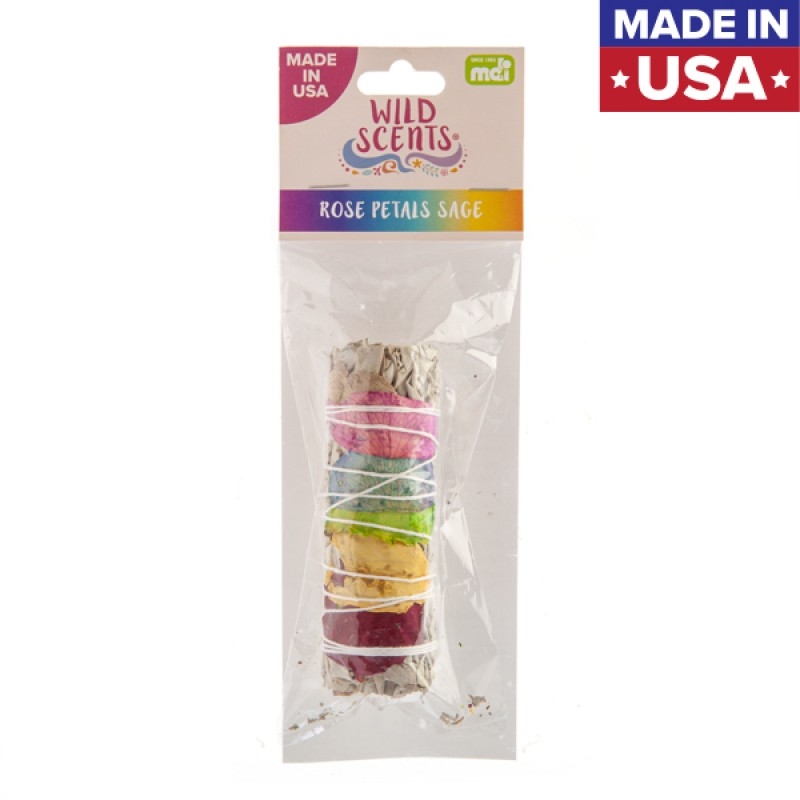 V210-2670904-SDC_2670904_2022-25-2-12-14-41-00 Wild Scents Rose Petals Sage & Herbs Smudge Stick - Image 1