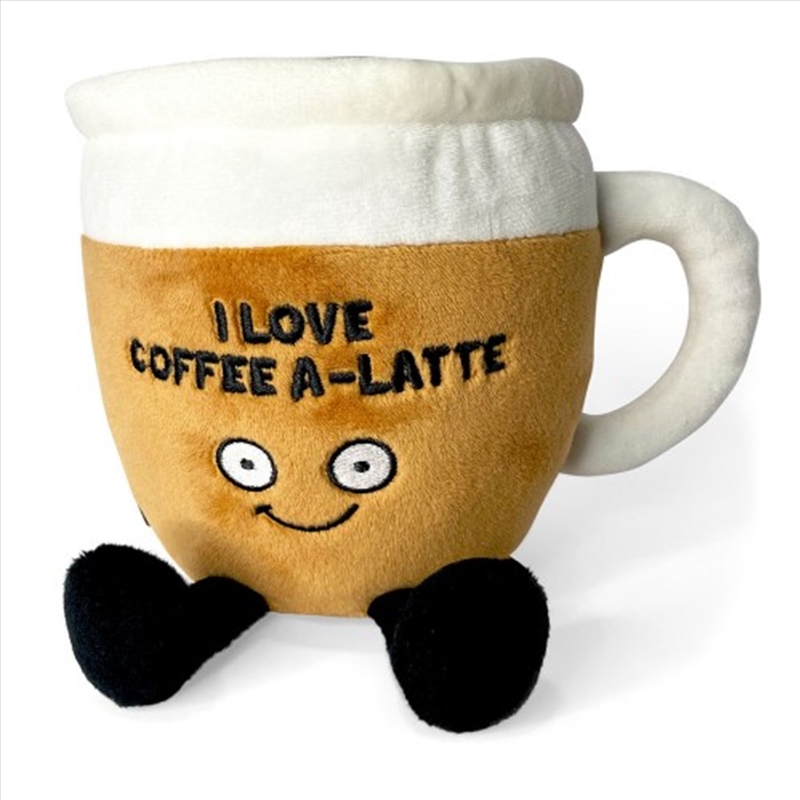 V210-2731944-202503071835-00 Punchkins “I Love Coffee A-Latte” Plush Coffee - Image 1