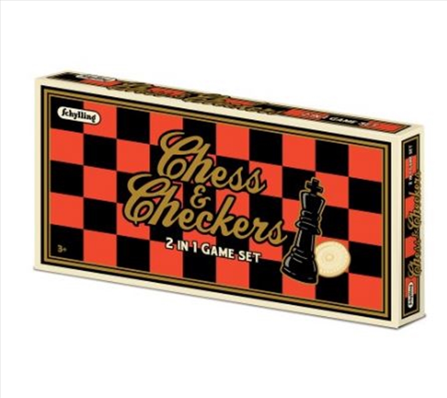 V210-2853908-202502241516-00 2-In-1 Chess & Checkers Set - Image 1