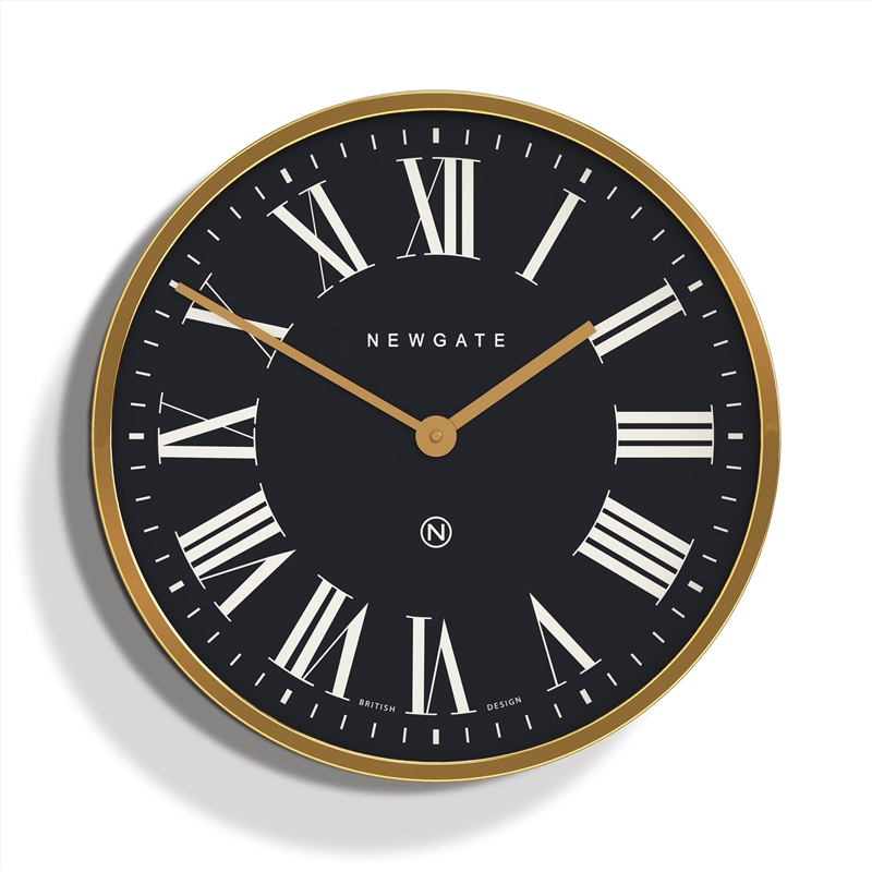 V210-2859395-202503071931-00 Newgate Mr Butler Wall Clock Radial Brass - Image 1