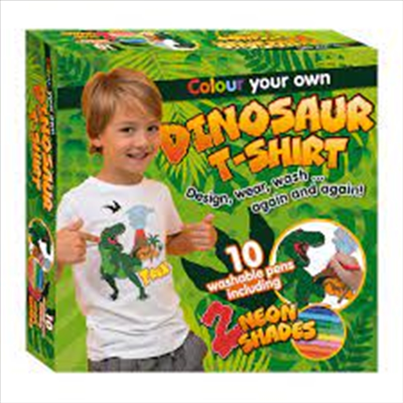 V210-2934793-202502241746-00 Colour Your Own Dinosaur T-Shirt - Image 1