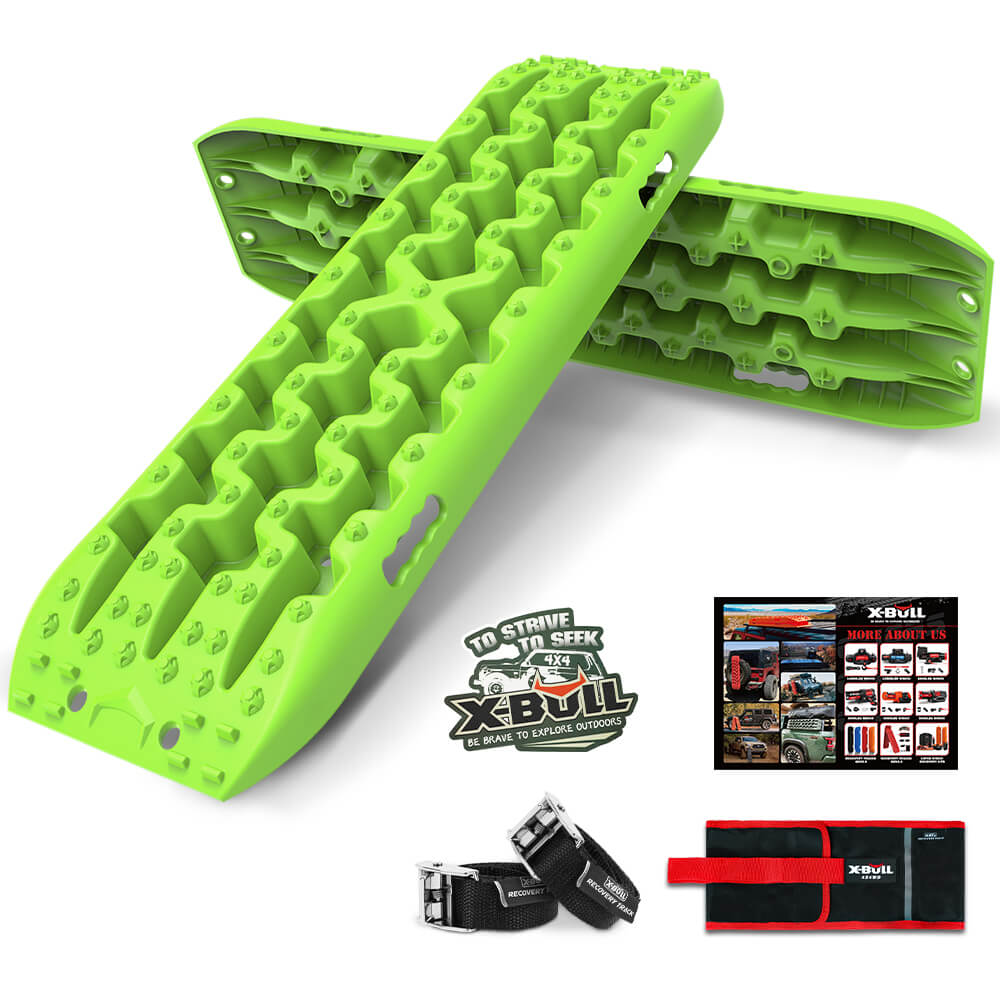 V211-AU-RT017-49341-00 X-BULL Recovery tracks kit Boards Sand Mud Trucks 6pcs strap mounting 4x4 Sand Snow Car green GEN3.0 - Image 1