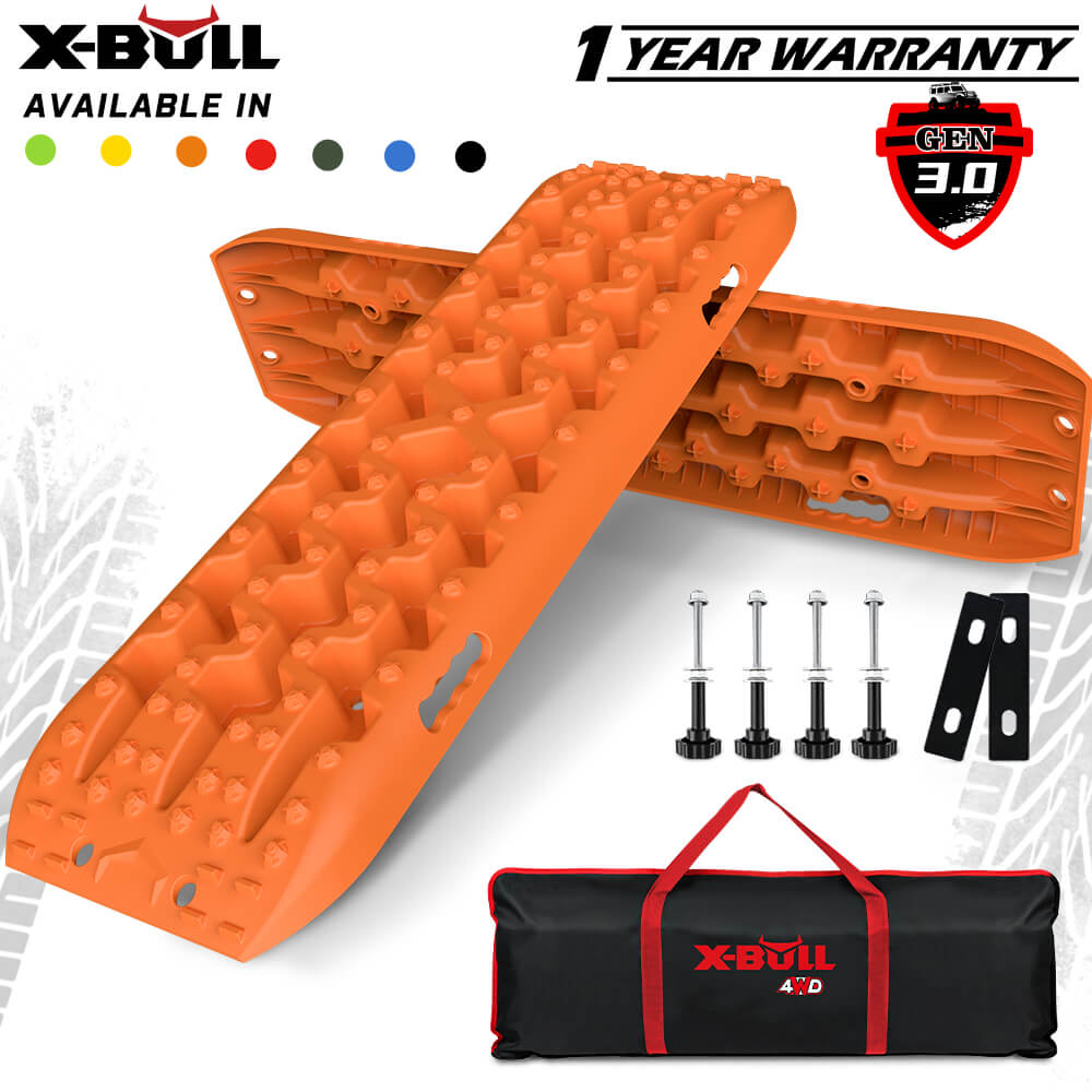 V211-AU-XBRT016-90247-00 X-BULL 2PCS Recovery Tracks Snow Tracks Mud tracks 4WD With 4PC mounting bolts - Image 1