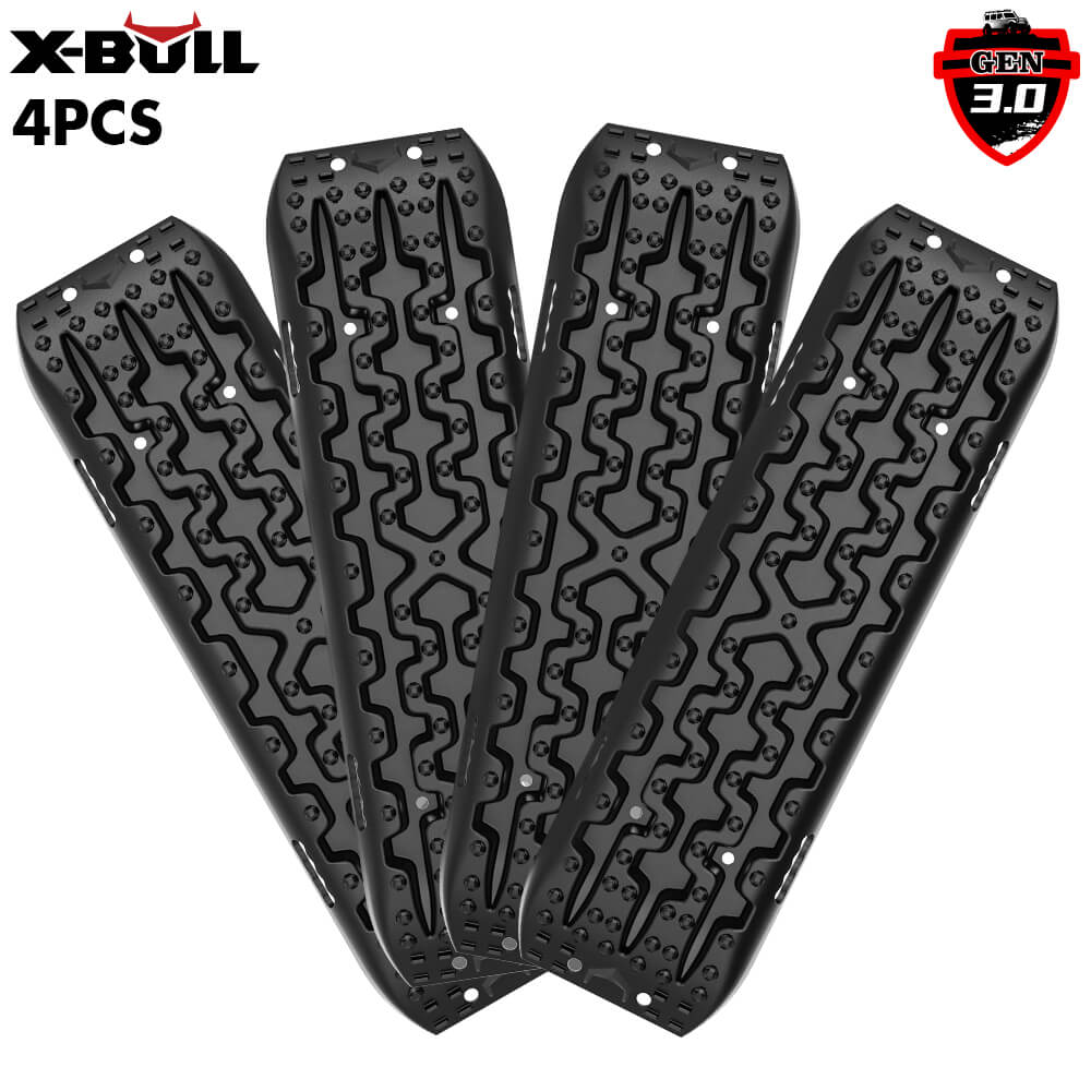 V211-AUEB-XBRT009-35617-00 X-BULL Recovery tracks / Sand tracks / Mud tracks / Off Road 4WD 4x4 Car 2 Pairs Gen 3.0 - Black - Image 1