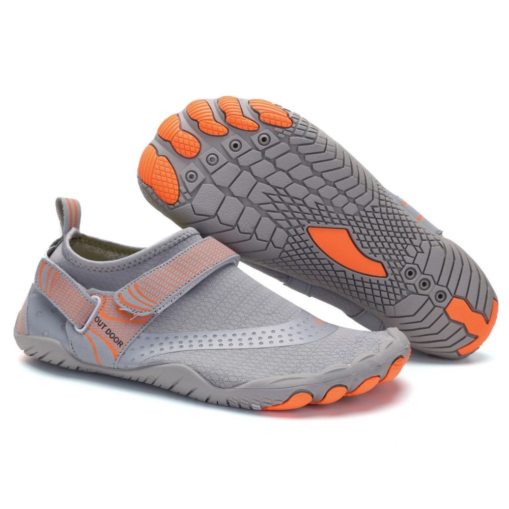 V213-01WS-A-G-GRY46_MD210CG_1 Men Women Water Shoes Barefoot Quick Dry Aqua Sports Shoes - Grey Size EU46 = US11 - Image 1