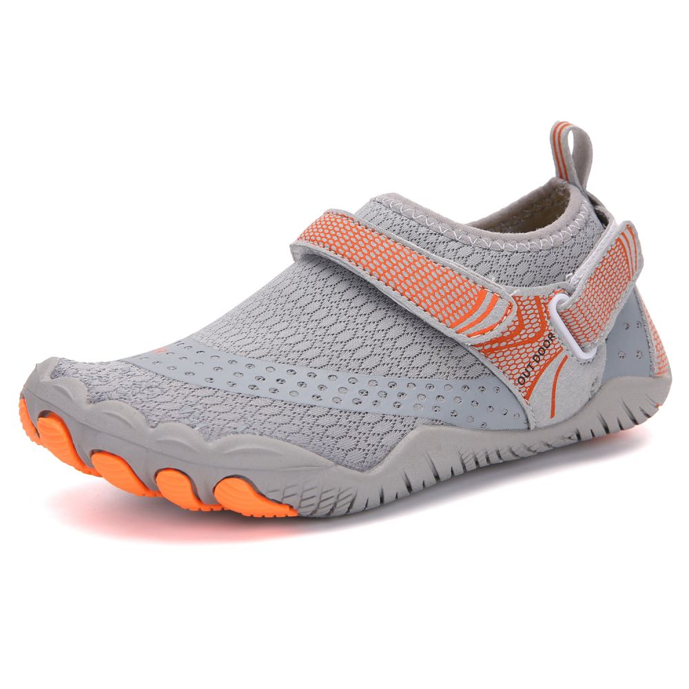 V213-04WS-A-K-NGRY3_e0LnSRz_1 Kids Water Shoes Barefoot Quick Dry Aqua Sports Shoes Boys Girls - Grey Size Bigkid US3 = EU34 - Image 1