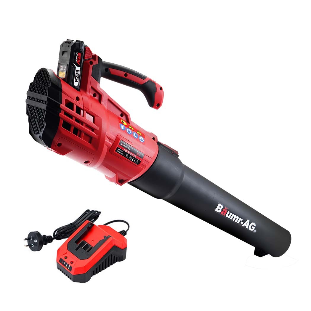 V219-BLWCLSBMRABL3-BLWCLSBMRABL3-00 Baumr-AG 20V Lithium Cordless Leaf Blower Electric Hand-held Garden Tool - Image 1