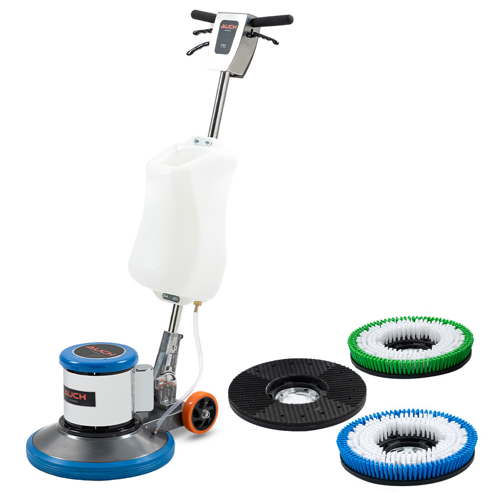V219-CFPWLKACH17A-225585-00 Auch 17" Commercial Orbital Scrubber & Polisher, Hard Floor Buffer, Carpet Cleaner, 12L Solution Tank, 2 Brushes - Image 1