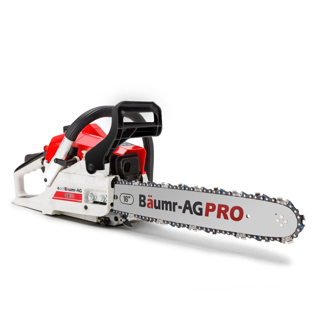 V219-CHNSAWBMRA4X0-CHNSAWBMRA4X0-00 Baumr-AG 38CC Petrol Commercial Chainsaw 16 Bar E-Start 3.2 HP Chain Saw - Image 1