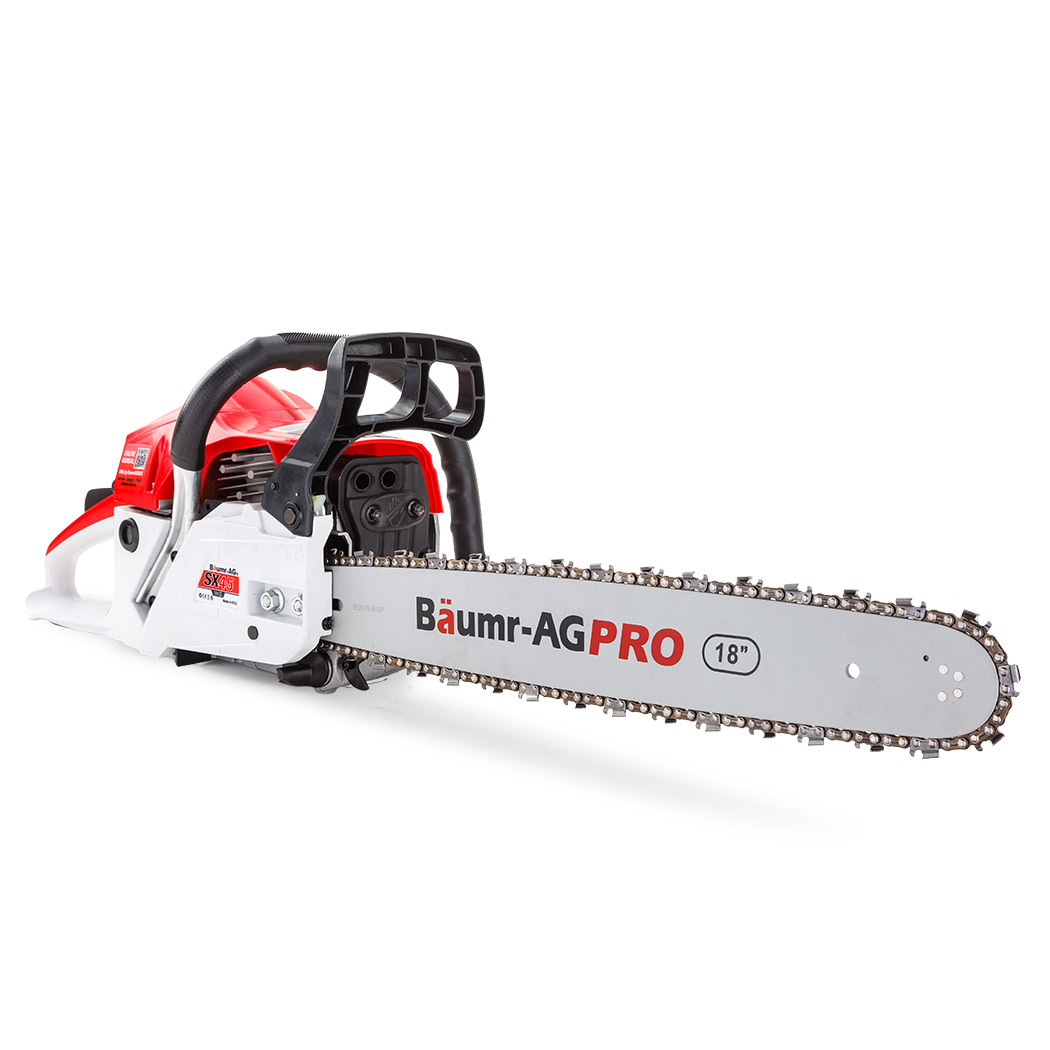 V219-CHNSAWBMRA4X5-CHNSAWBMRA4X5-00 Baumr-AG 45CC Petrol Chainsaw Commercial 18 Bar Chain Saw E-Start Pruning - Image 1