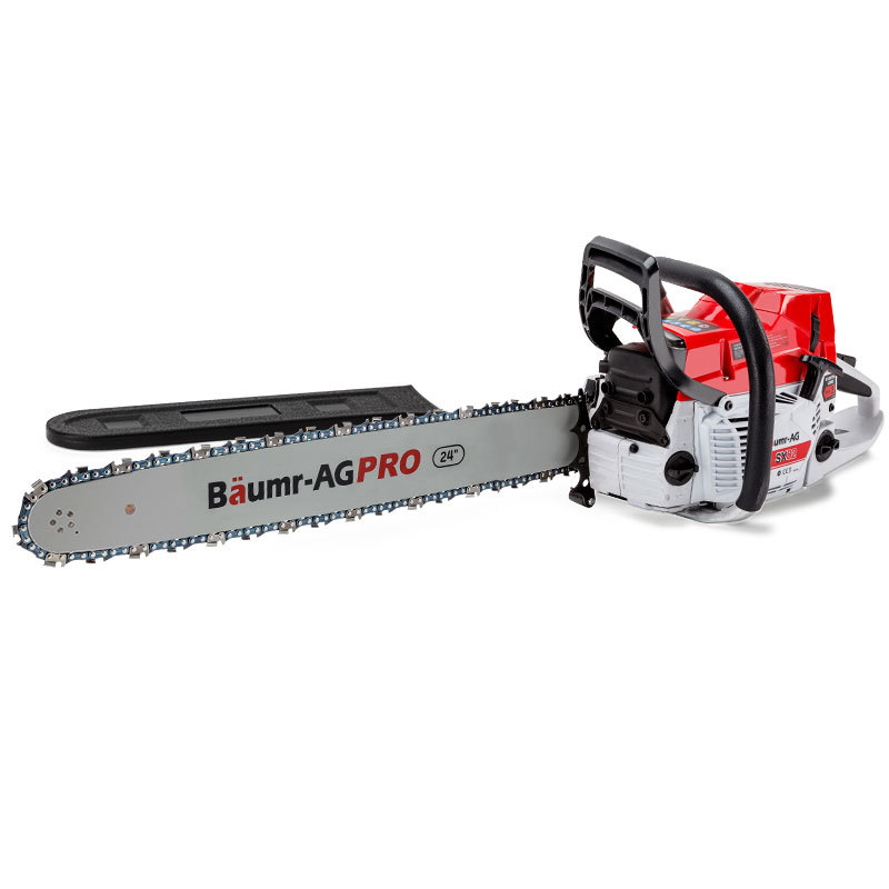V219-CHNSAWBMRA8X5-73810-00 BAUMR-AG Commercial Petrol Chainsaw E-Start 24" Bar Chain Saw Top Handle Tree Pruning - Image 1