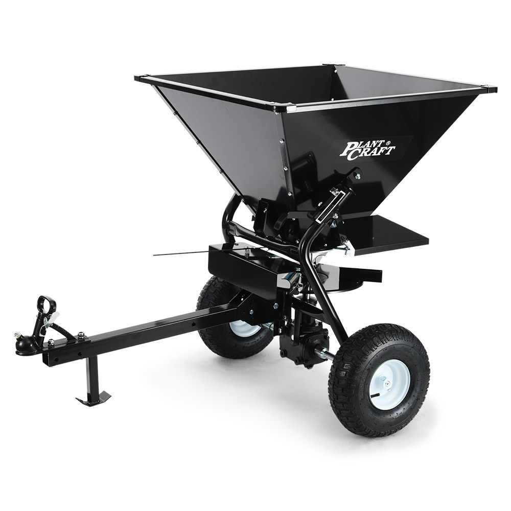 V219-GSRTOWPCS16A-225600-00 PlantCraft 160L Tow Behind Broadcast Seed and Fertiliser Spreader, 158kg Load, Heavy Duty - Image 1