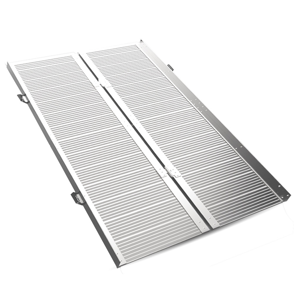 V219-HELRMPEQ15KA-225356-00 EQUIPMED 152cm Portable Folding Aluminium Access Ramp, 272kg Rated, for Wheelchair, Mobility Scooter, Rollator - Image 1