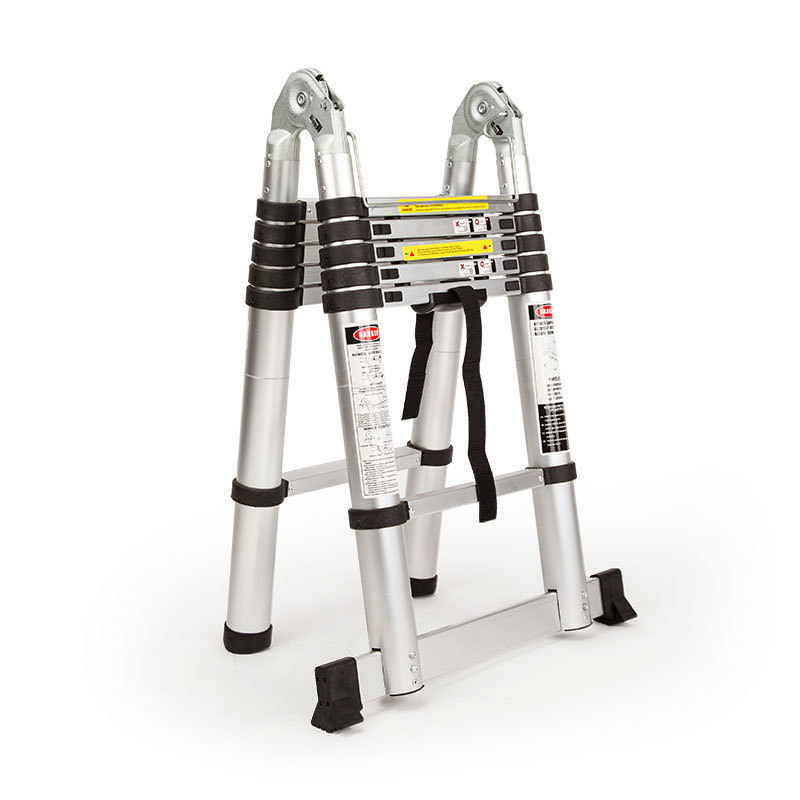 V219-LDRTELBULA38A-LDRTELBULA38A-00 Bullet 3.8m Multipurpose Telescopic Folding Ladder Aluminium Alloy Extension - Image 1