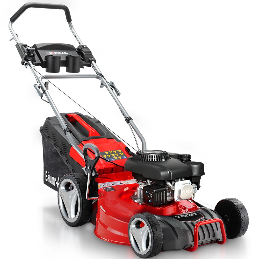 V219-MOWPPRBM18PA-202503171310-00 BAUMR-AG 18" 150cc Lawn Mower, 8 Heights, Steel Deck, Cup Holders, 4-Stroke Petrol Lawnmower - 730EX - Image 1