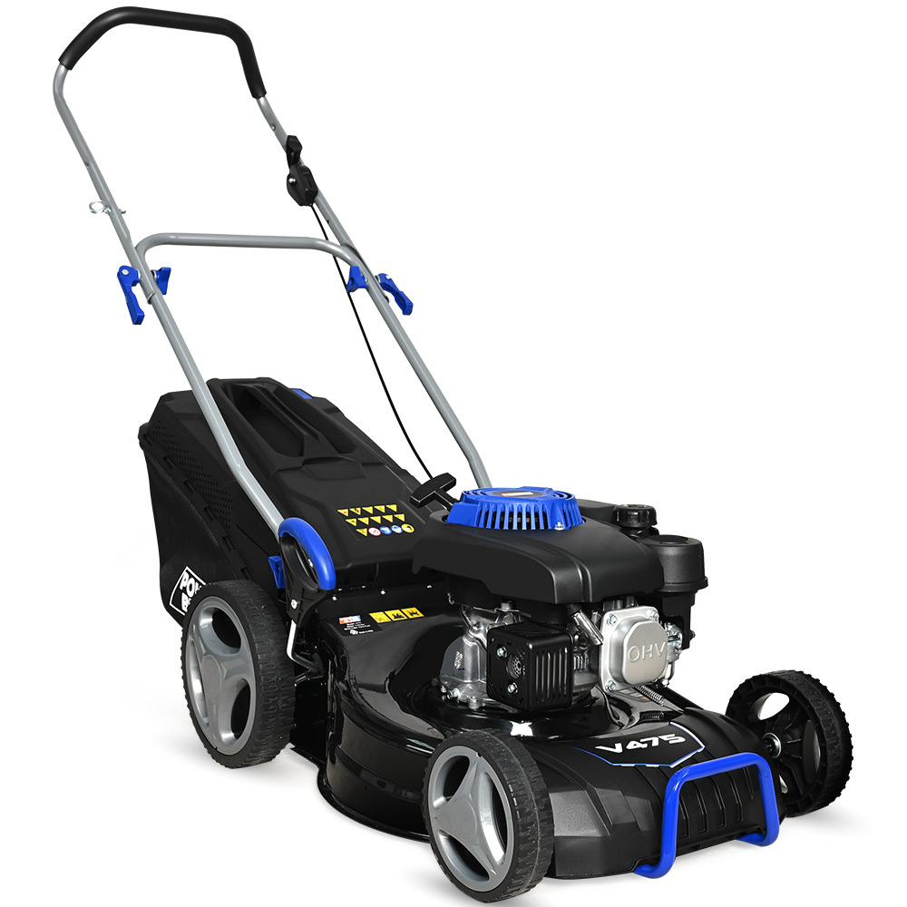 V219-MOWPPRPB18PA-225654-00 POWERBLADE 18" 150cc Lawn Mower, 8 Height, Steel Deck, 4-Stroke Petrol Lawnmower - V475 - Image 1