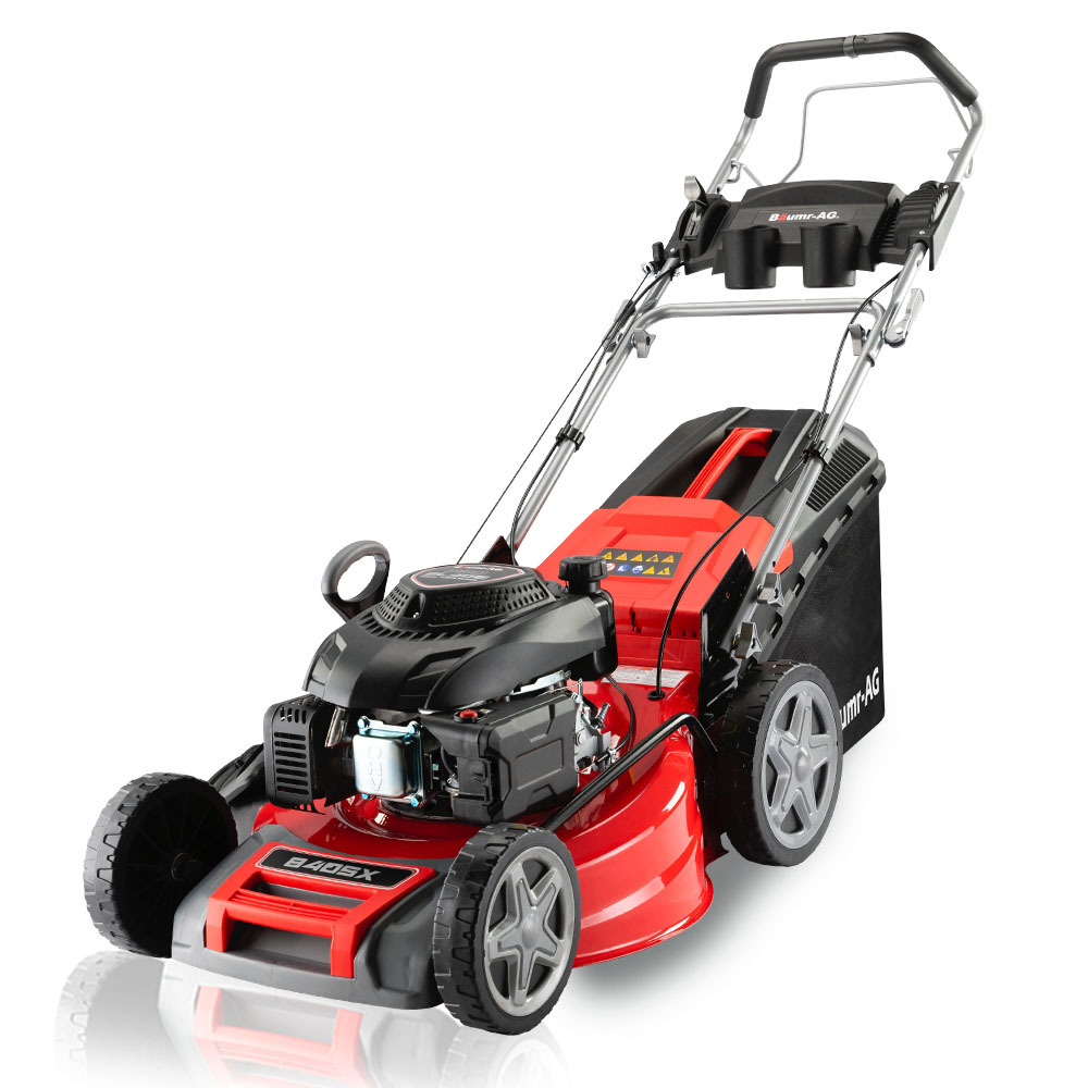 V219-MOWSFPBMRA203-225760-00 Baumr-AG 220cc Lawn Mower 4-Stroke 20 Inch Petrol Lawnmower 4-in-1 Self-Propelled Push - Image 1