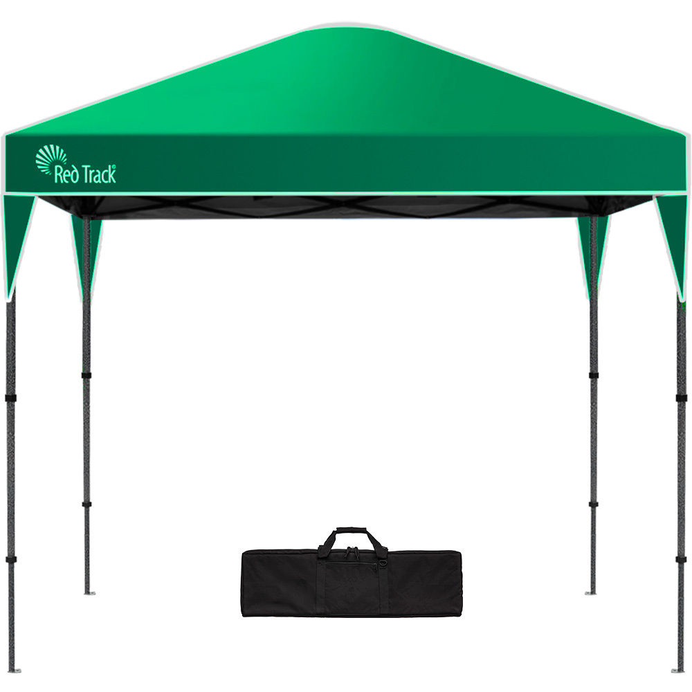V219-OTDGZBRT33GA-225749-00 RED TRACK 3x3m Ultra Compact Folding Gazebo, Carry bag, Portable Outdoor Popup Marquee for Camping Beach, Green - Image 1