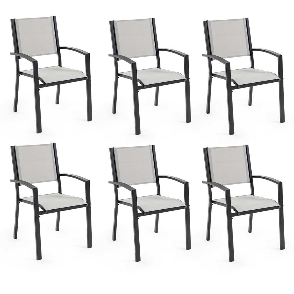 V219-OTDOLSFOS6TA-225524-00 FORTIA 6pc Outdoor Dining Chair Set, for Outside - Image 1