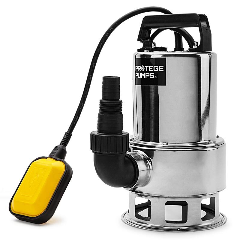 V219-PMPDITPROA1M5-PMPDITPROA1M5-00 PROTEGE 1500W Submersible Dirty Water Pump Bore Tank Well Steel Automatic Clean - Image 1